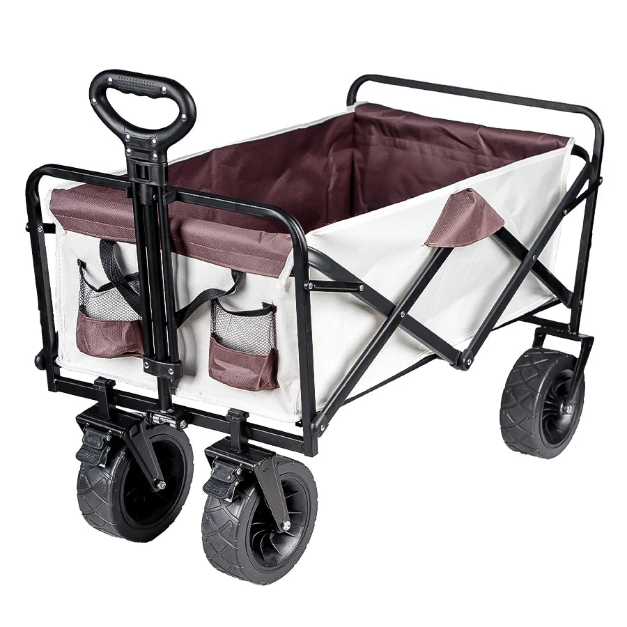 Heavy Duty Folding Utility Wagon – Large Capacity Collapsible Outdoor Cart