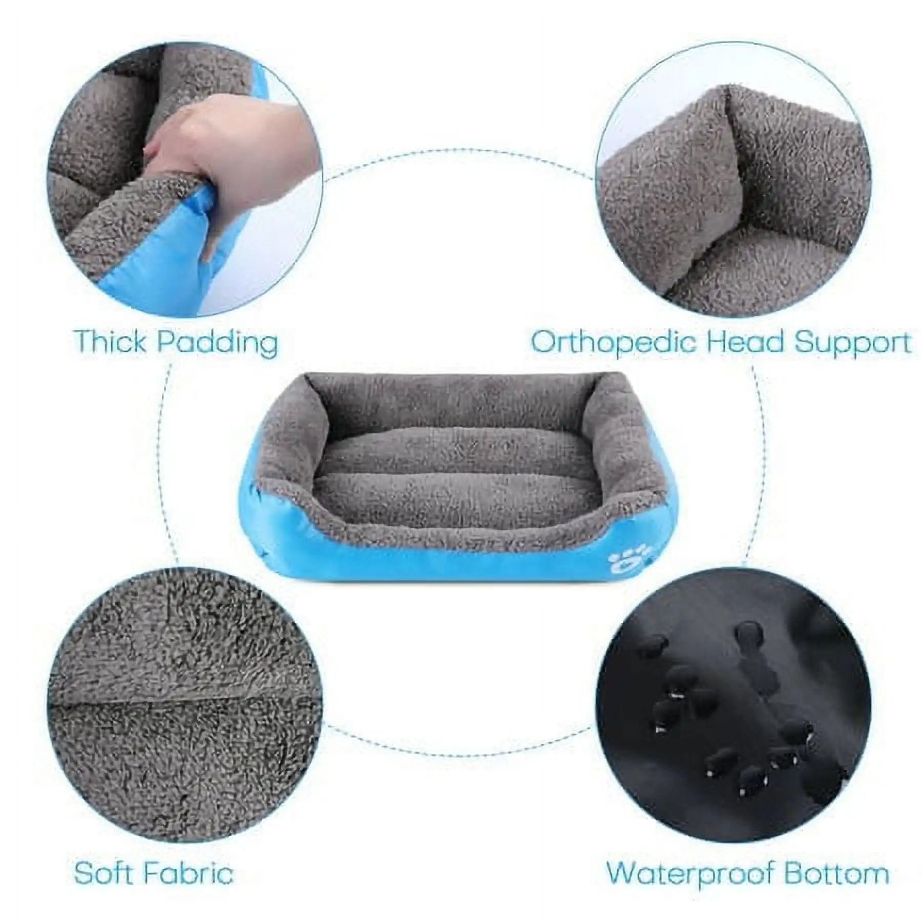 Winter Waterproof Pet Bed – Soft Warm Dog & Cat House Mat