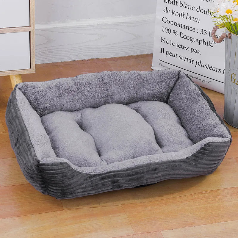 Winter Waterproof Pet Bed – Soft Warm Dog & Cat House Mat