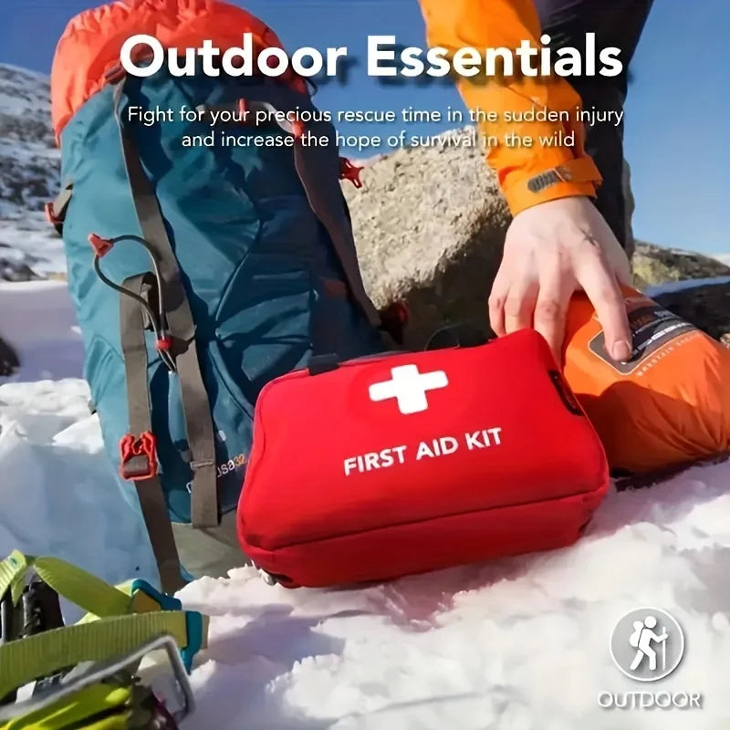 First Aid Kit – 188 pcs Emergency Survival Medical Kit for Home, Car & Outdoor