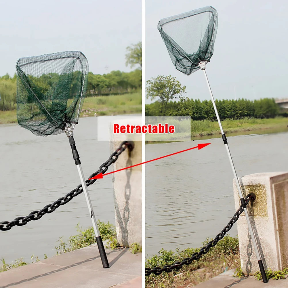 Telescopic Fishing Landing Net – 55cm to 190cm Foldable Floating Net