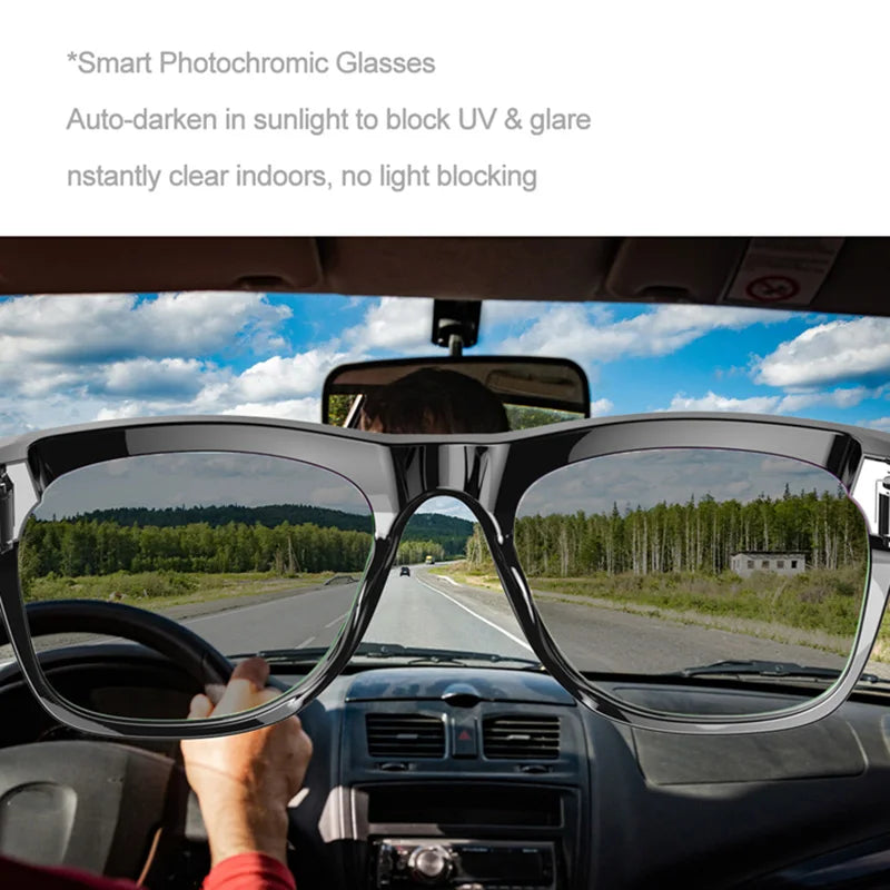 2026 4K AI Smart Glasses – Color Changing, 100MP Camera, Bluetooth Call & Voice Assistant