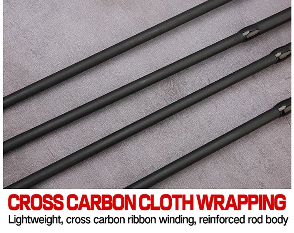 Telescopic Carbon Fishing Rod – 1.5M to 2.4M Spinning/Baitcasting