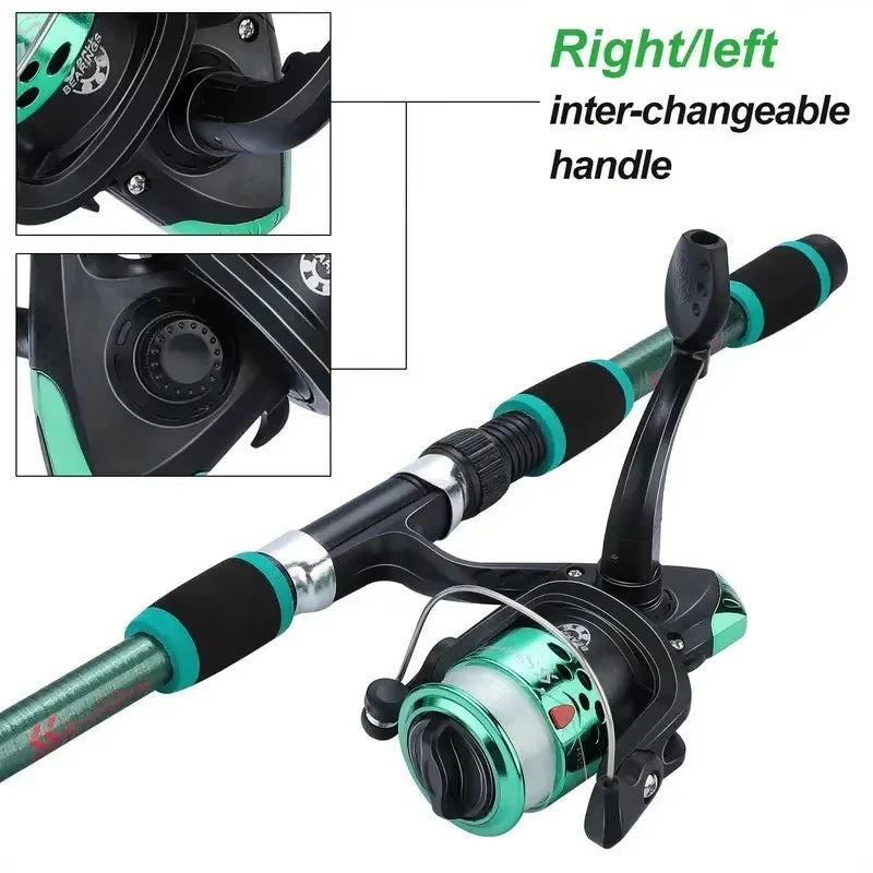 Telescopic Fishing Pole Set with Reel, Baits & Tackle Kit