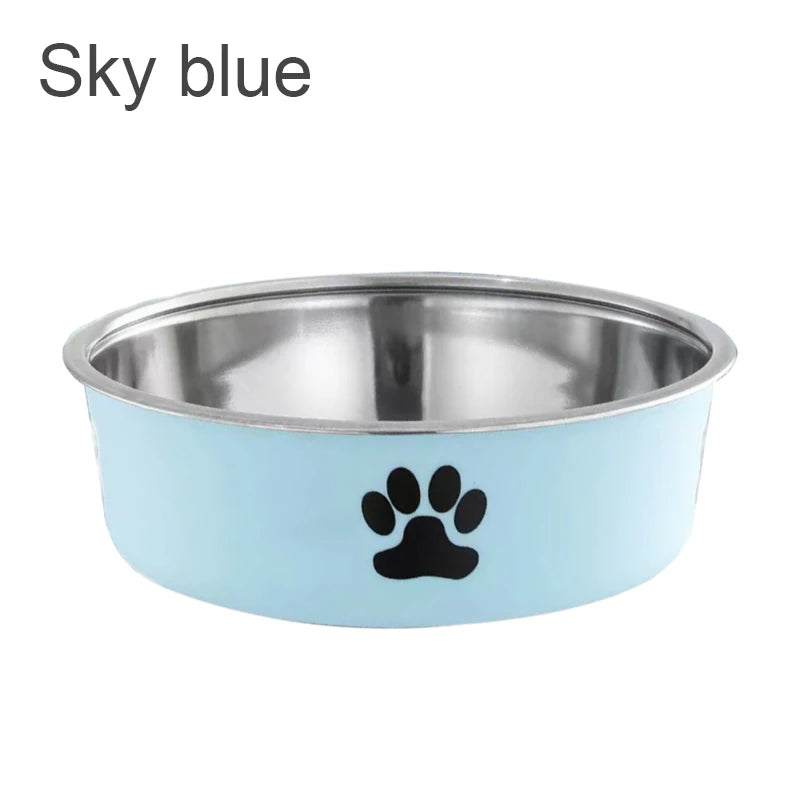 Stainless Steel Pet Bowl – Non-Slip Water & Food Bowl for Cats and Dogs
