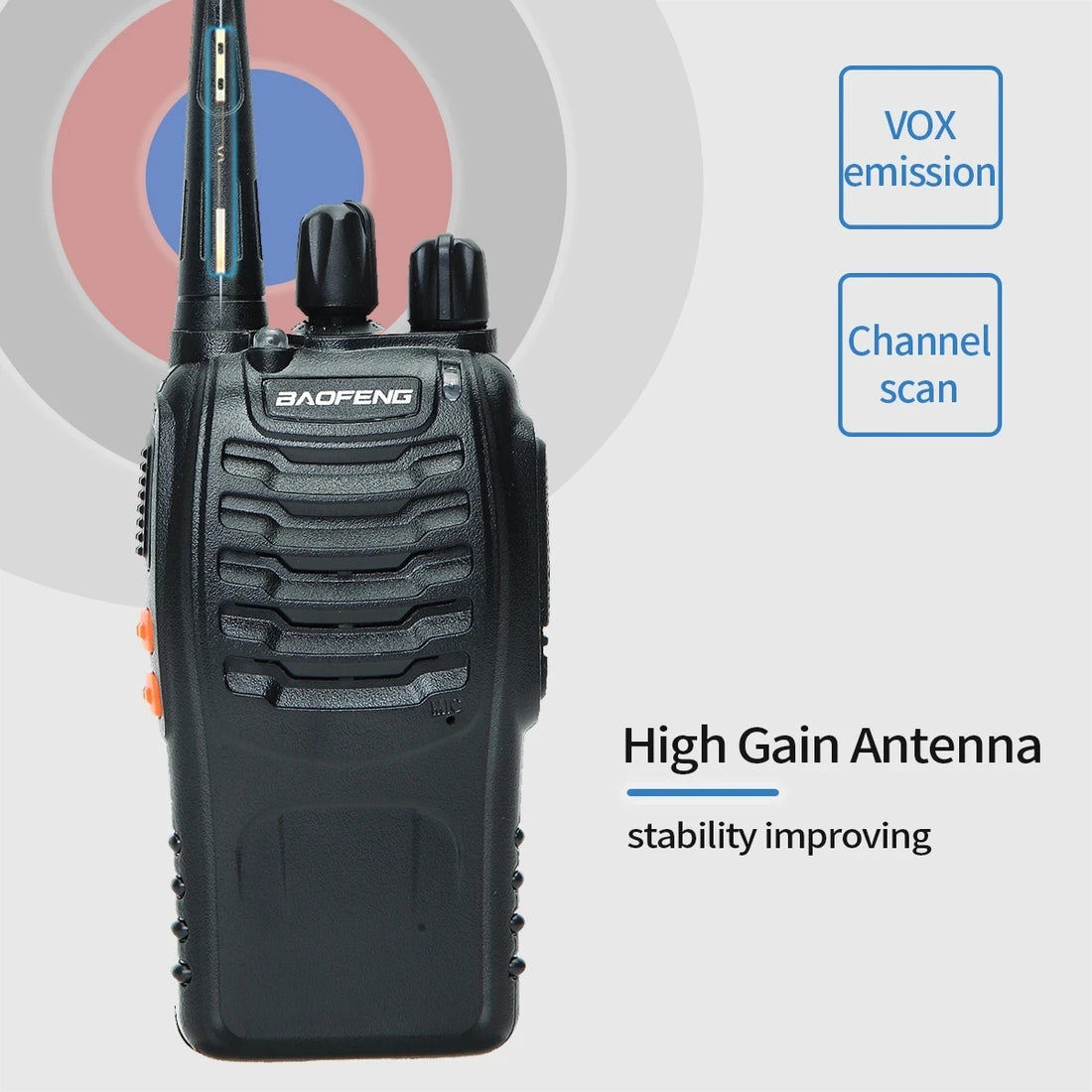 2/4PCS Baofeng BF-888S V2 Walkie Talkies – UHF Dual Band, Long Range Two-Way Radios