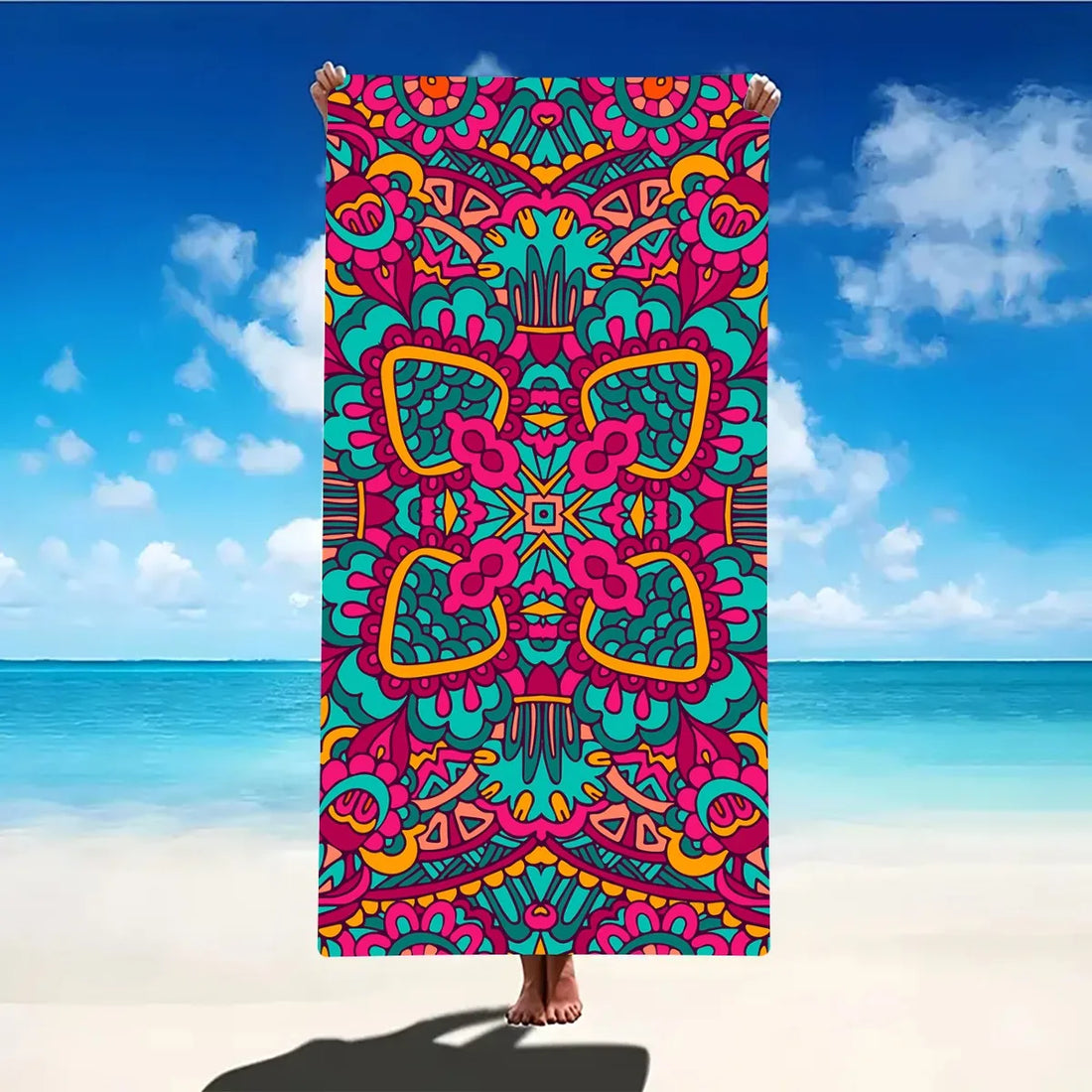 Microfiber Sand-Free Beach Towel – Quick Dry, Soft & Lightweight for Travel