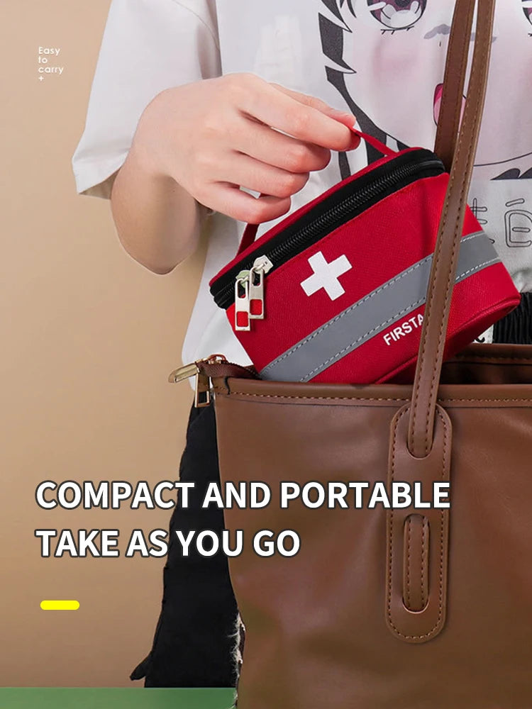 Portable Fabric Medical Bag – Travel & Home Medicine Storage Box