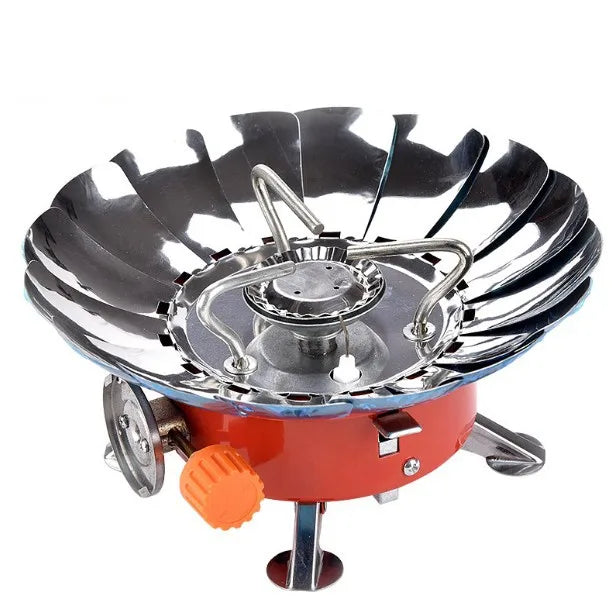 Portable Foldable Camping Gas Stove – Windproof Backpacking Burner