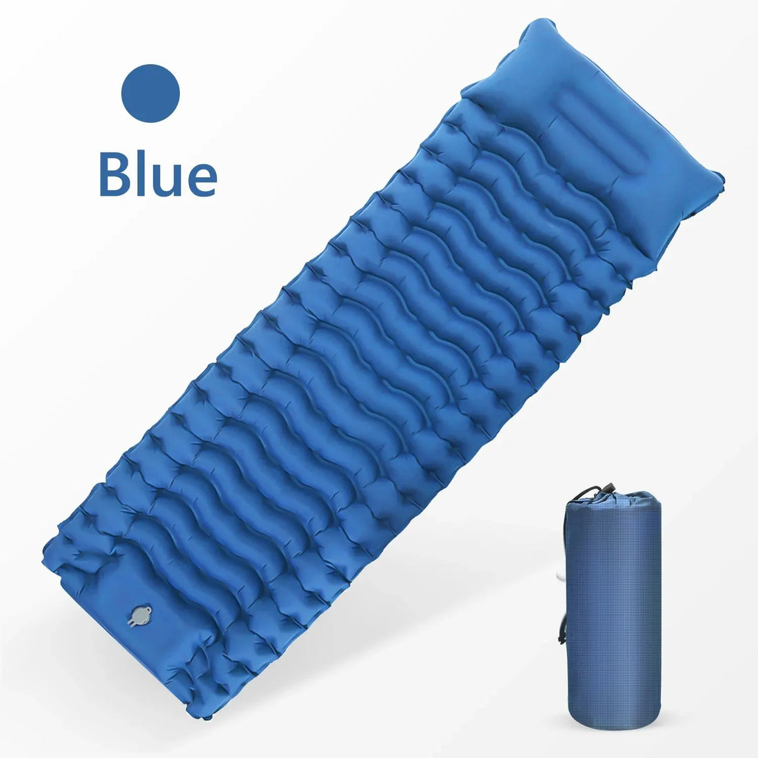 WESTTUNE Inflatable Camping Mattress – Thick Sleeping Pad with Pillow & Built-in Pump