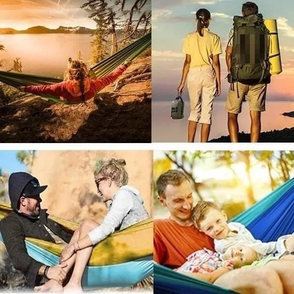 Double-Person Outdoor Camping Hammock – Anti-Rollover Nylon