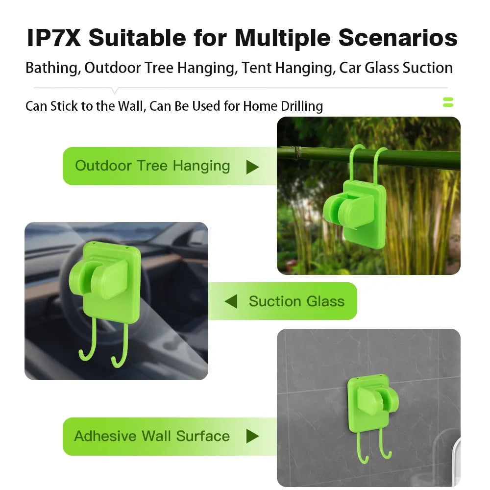 Portable Camping Shower Pump Kit with Digital Display