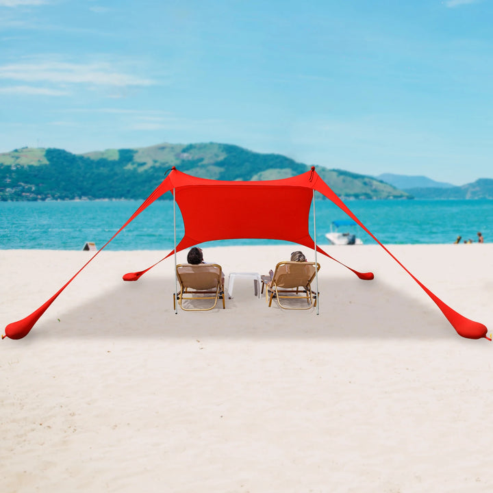 Portable Beach Tent Sun Shelter – UPF50+ Windproof Family Camping Canopy