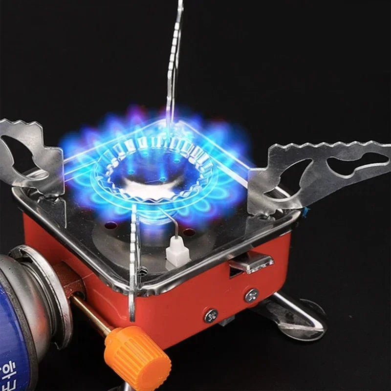 Portable Foldable Camping Gas Stove – Windproof Backpacking Burner