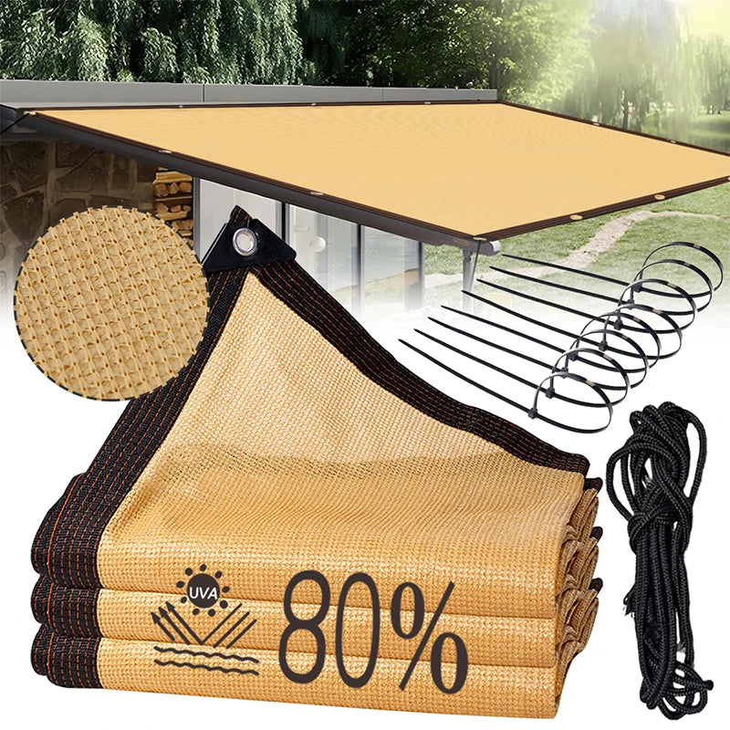 Waterproof Sunshade Net – UV Protection Canopy for Garden & Patio