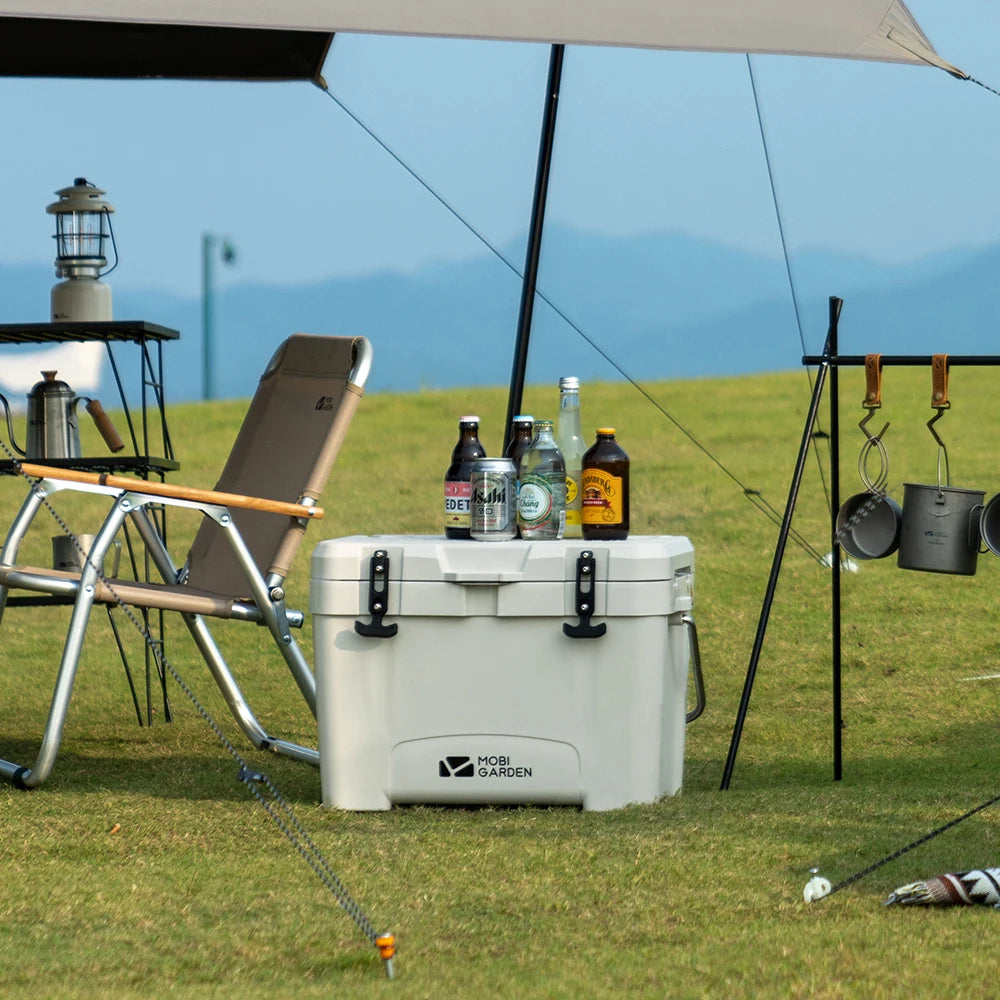 MOBI GARDEN 25L Camping Ice Box – Portable Large-Capacity Outdoor Cooler