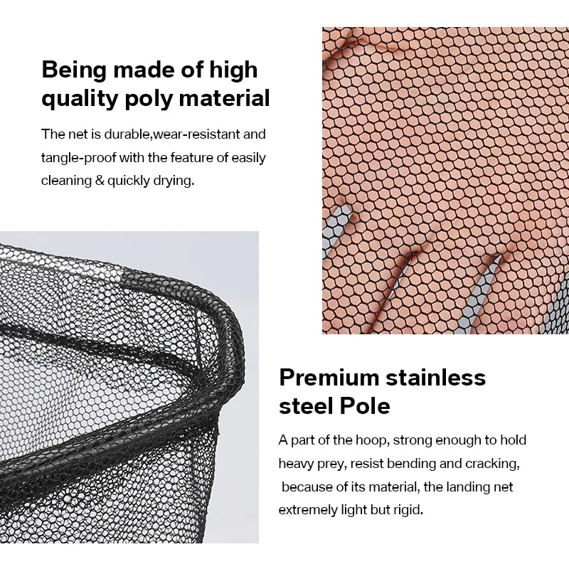 Telescopic Fishing Landing Net – 55cm to 190cm Foldable Floating Net