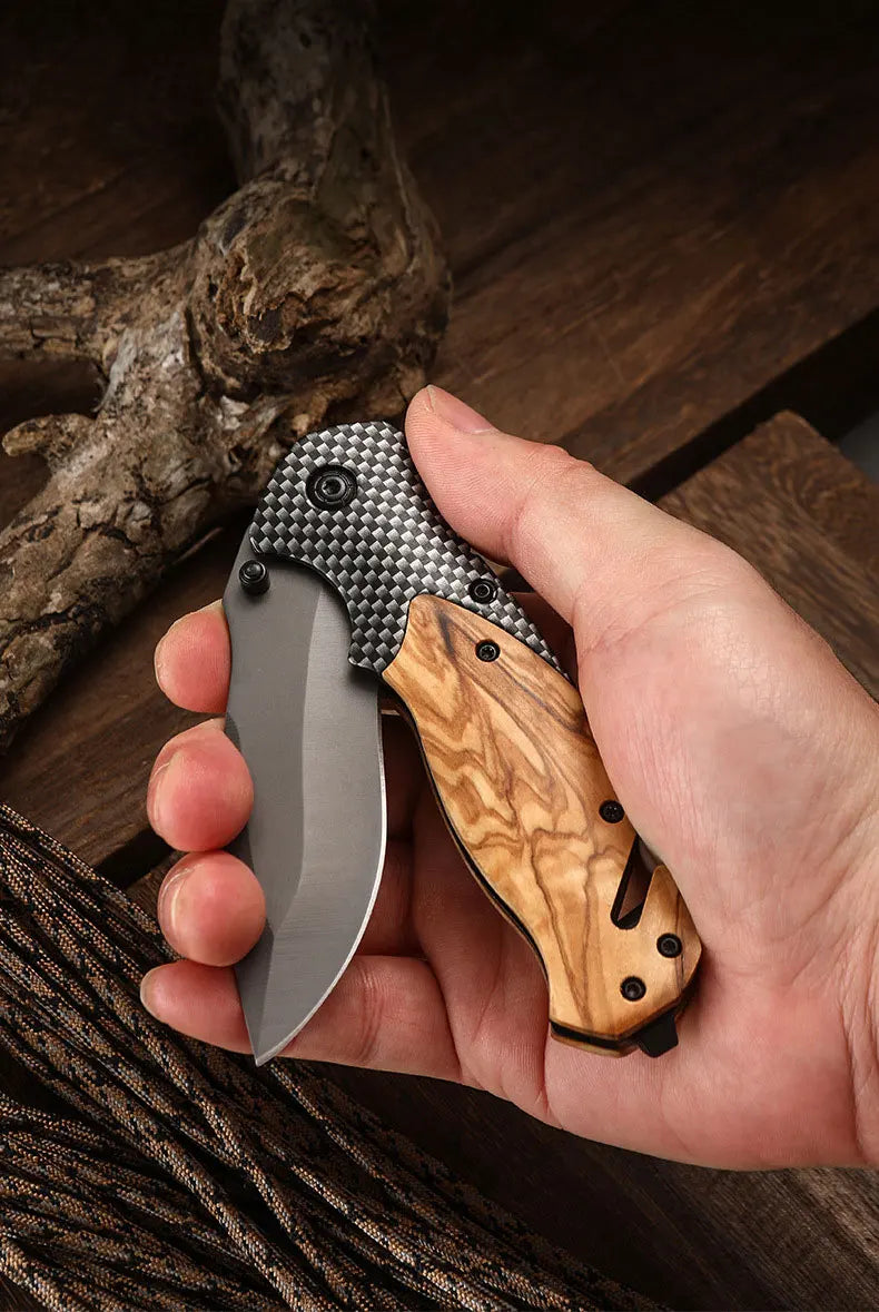 High-Hardness Folding Pocket Knife – Multifunctional Outdoor Camping Tool