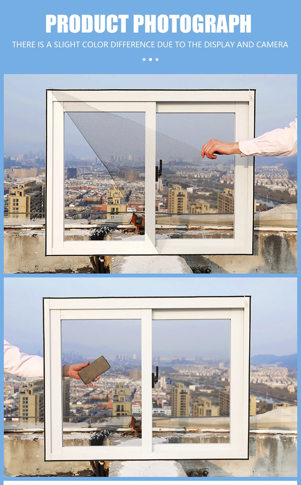 Self-Adhesive Window Mosquito Net – DIY Anti-Insect Mesh Screen