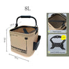 Foldable Fishing Bucket – Portable EVA Live Fish Water Bucket with Rope