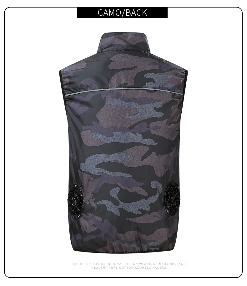 Cooling Fan Vest – Air-Conditioned Jacket for Outdoor Work, Hiking, and Summer Sports