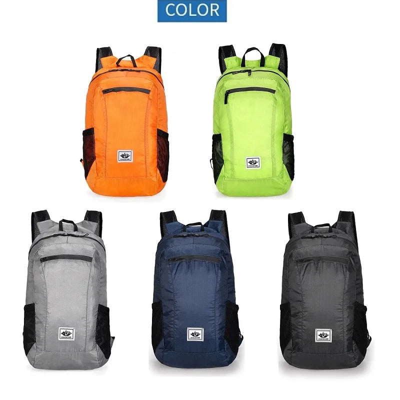 20L Foldable Hiking Backpack – Lightweight Waterproof Travel Daypack