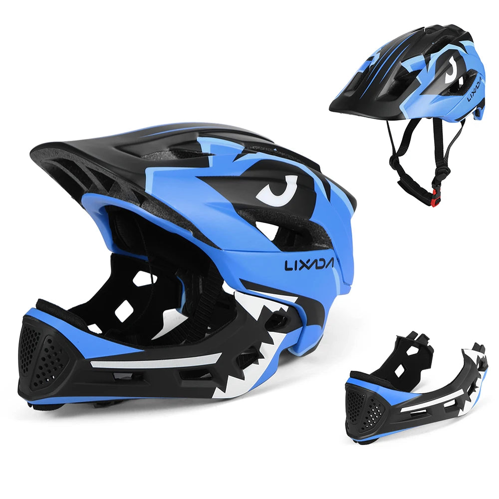 Kids Detachable Full-Face Helmet – Cycling, Skateboarding & Skating Safety Gear