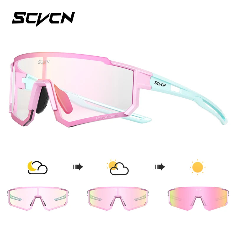 SCVCN Outdoor Cycling Sunglasses – UV400 Sports Bike Glasses for Men & Women