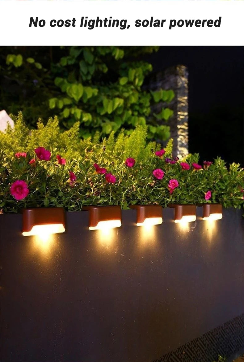 Waterproof Solar LED Step & Deck Lights – 1/4/8/12pcs