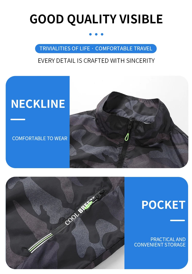 Cooling Fan Vest – Air-Conditioned Jacket for Outdoor Work, Hiking, and Summer Sports