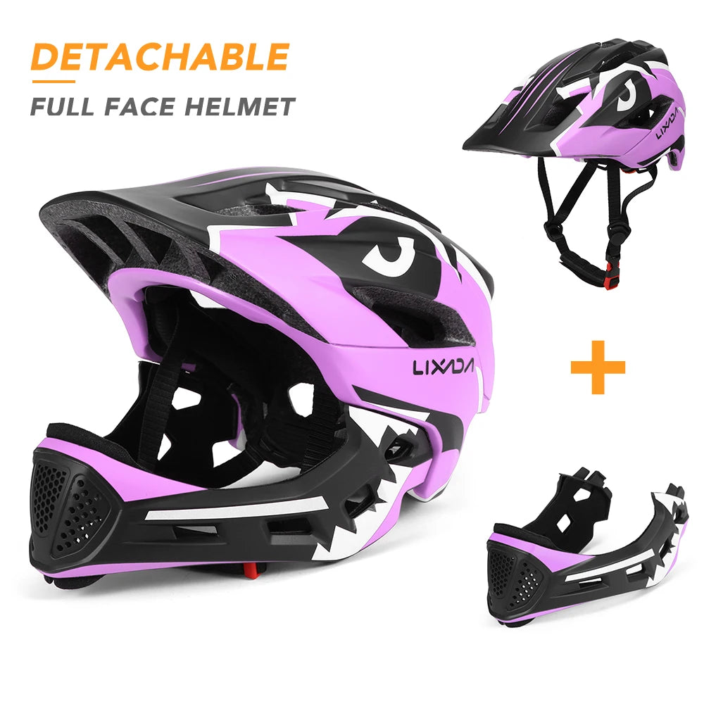 Kids Detachable Full-Face Helmet – Cycling, Skateboarding & Skating Safety Gear