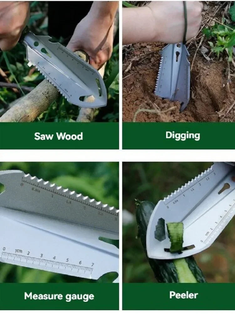 Portable Camping Shovel – Multifunctional Survival & Outdoor Tool