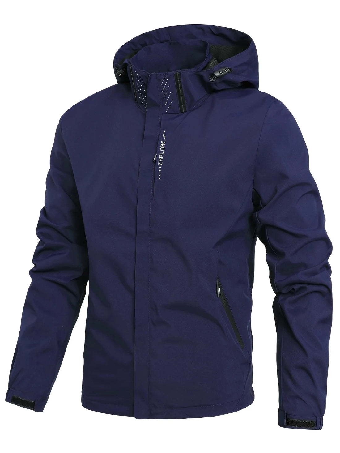 Waterproof Rain Jacket – Lightweight Hooded Outdoor Windproof Coat for Men