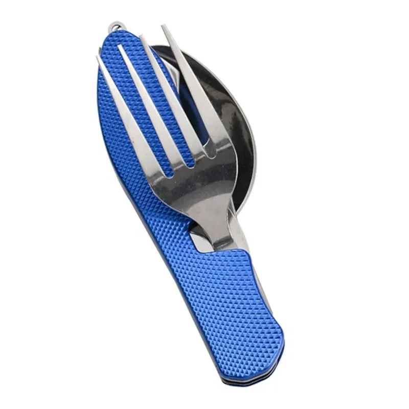 Foldable Camping Utensil Set – Knife, Fork & Spoon Combo