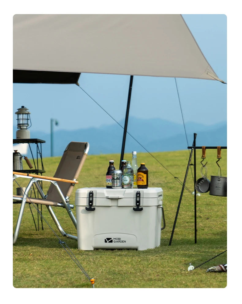 MOBI GARDEN 25L Camping Ice Box – Portable Large-Capacity Outdoor Cooler