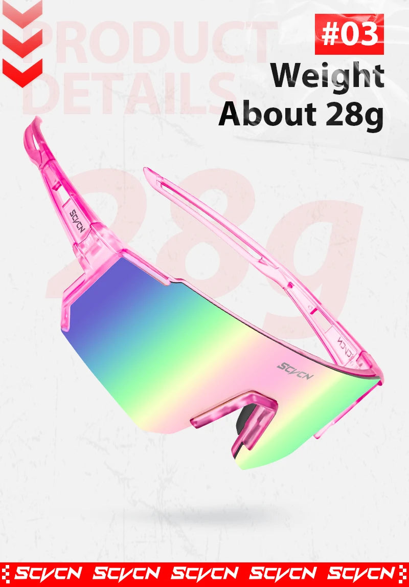 SCVCN Outdoor Cycling Sunglasses – UV400 Sports Bike Glasses for Men & Women