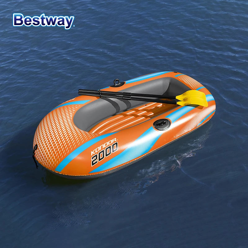 Bestway Inflatable Kayak (1–3 Person) – Heavy Duty PVC Raft for Adventure & Rafting