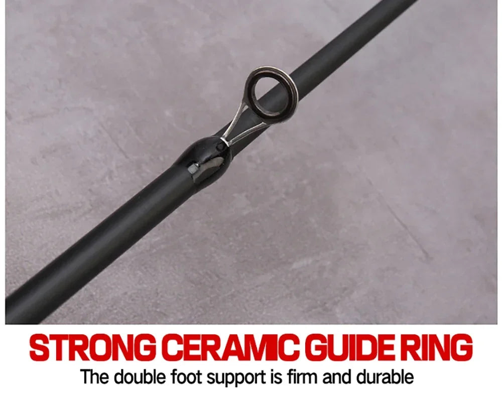 Telescopic Carbon Fishing Rod – 1.5M to 2.4M Spinning/Baitcasting