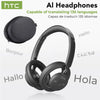 HTC HP06 Open-Ear Wireless Headphones – Foldable Bluetooth V6.0 Headset with AI Translate