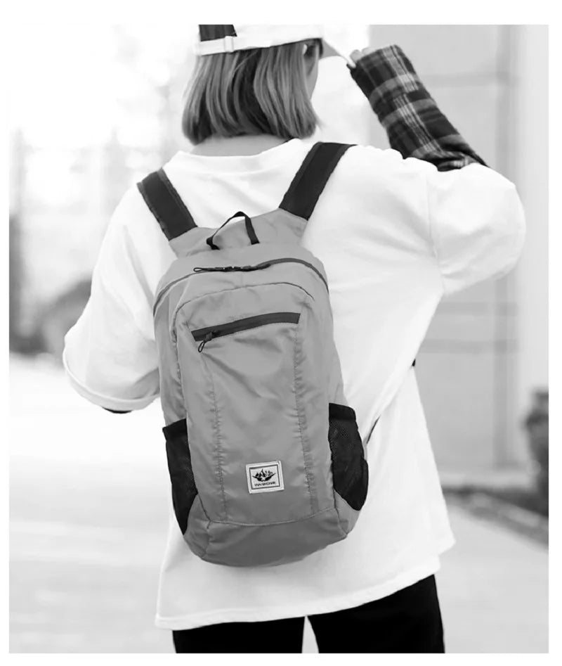 20L Foldable Hiking Backpack – Lightweight Waterproof Travel Daypack