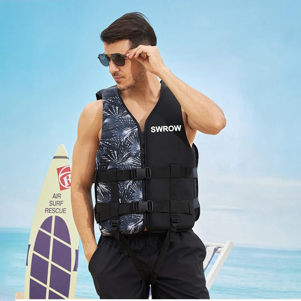 Adult Life Jacket – Kayak, Jet Ski, Wakeboard & Water Sports Safety Vest