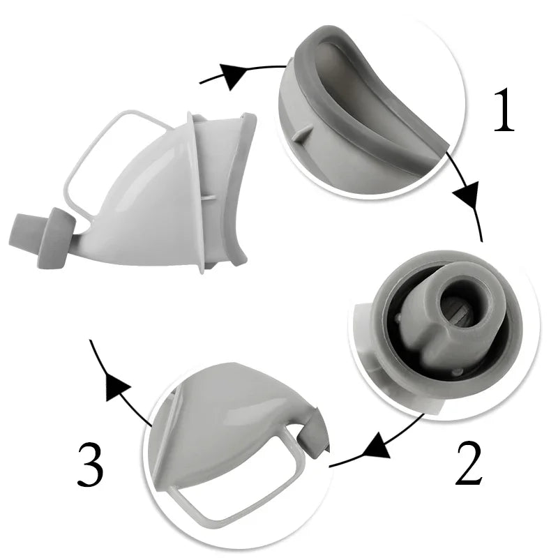 Portable Travel Urinal – Unisex Outdoor Camping Toilet Aid Funnel