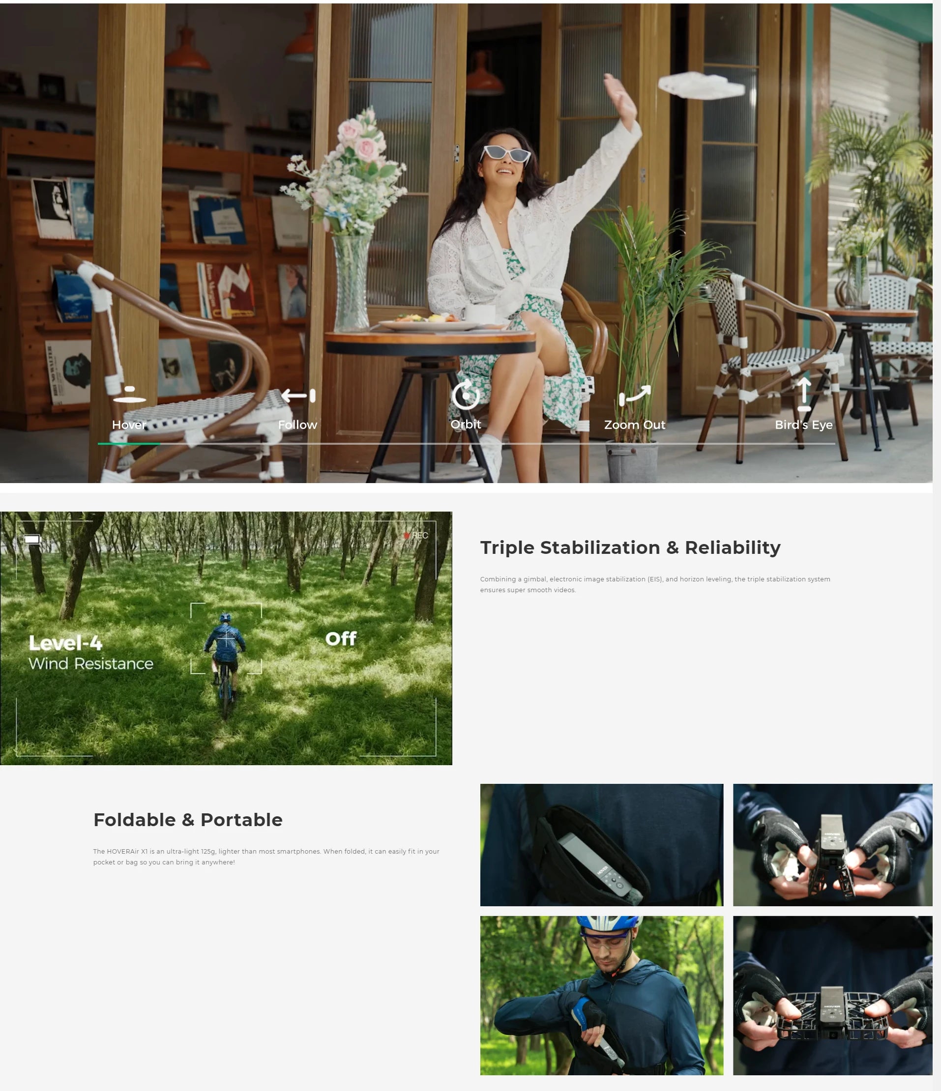 HOVERAir X1 Flying Camera Drone – Pocket-Sized Selfie Drone with Live Preview & Anti-Shake