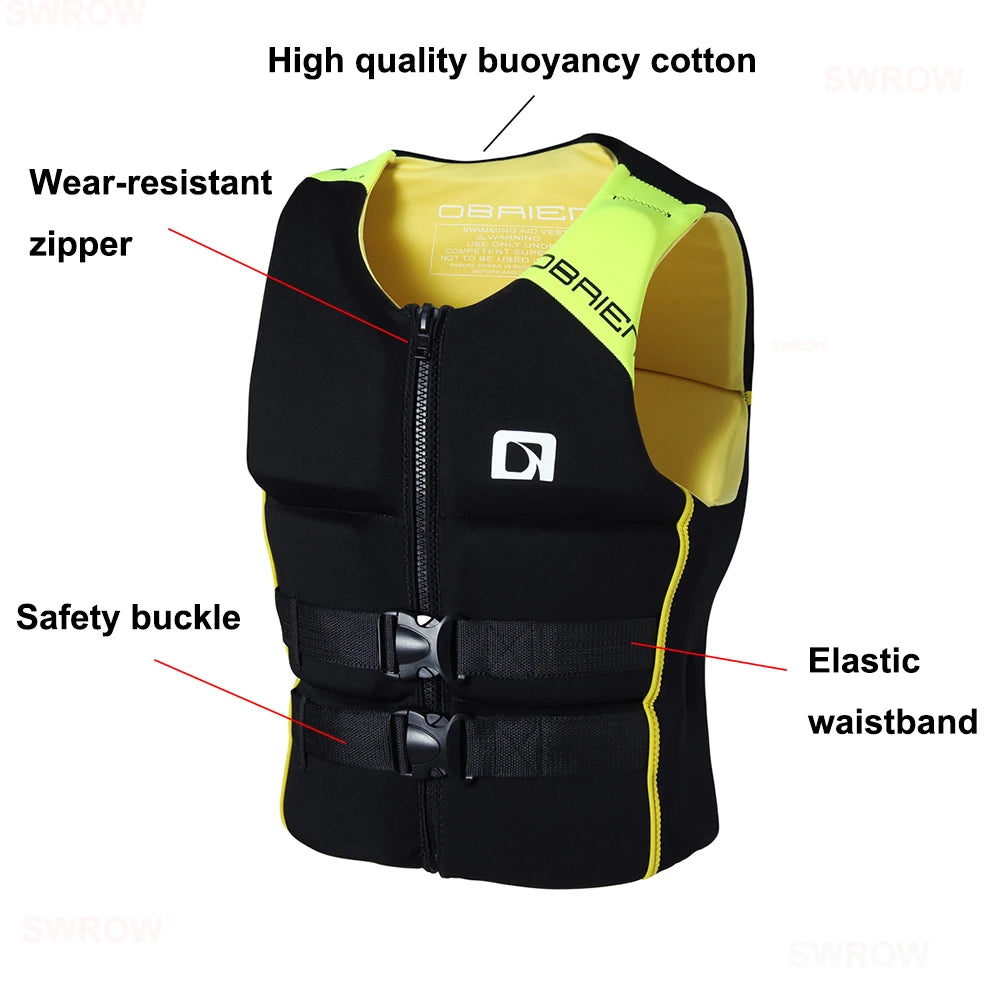Adult Life Jacket – Kayak, Jet Ski, Wakeboard & Water Sports Safety Vest