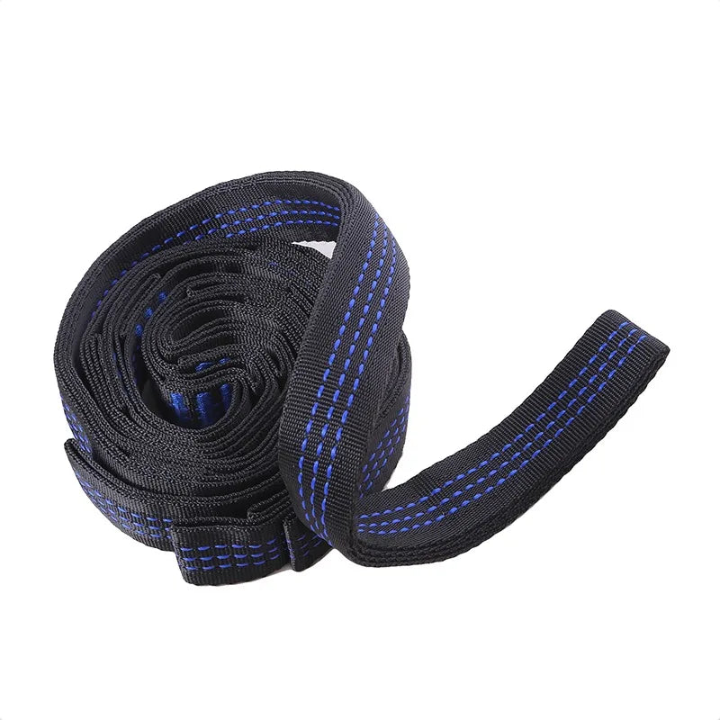 2PCS Hammock Straps – 600lbs Heavy-Duty Polyester Suspension Belts with 5 Rings