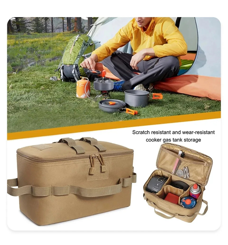 Outdoor Camping Gas Tank & Tool Storage Bag