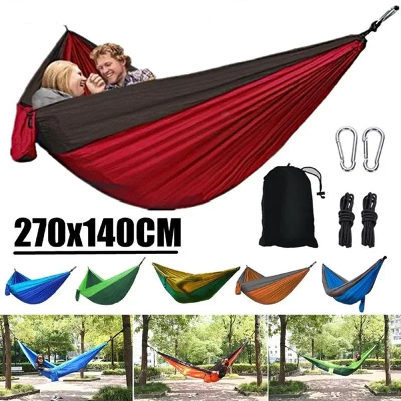 Double-Person Outdoor Camping Hammock – Anti-Rollover Nylon