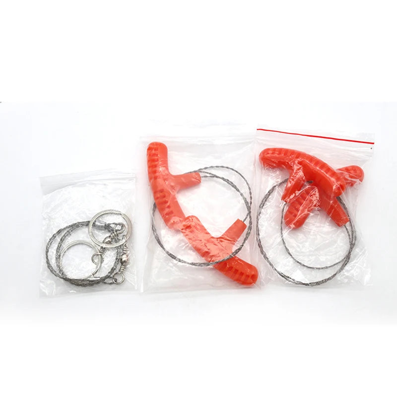 Portable Wire Saw – Stainless Steel Survival Hand Rope Saw for Camping & Hiking