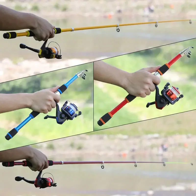 Telescopic Fishing Pole Set with Reel, Baits & Tackle Kit