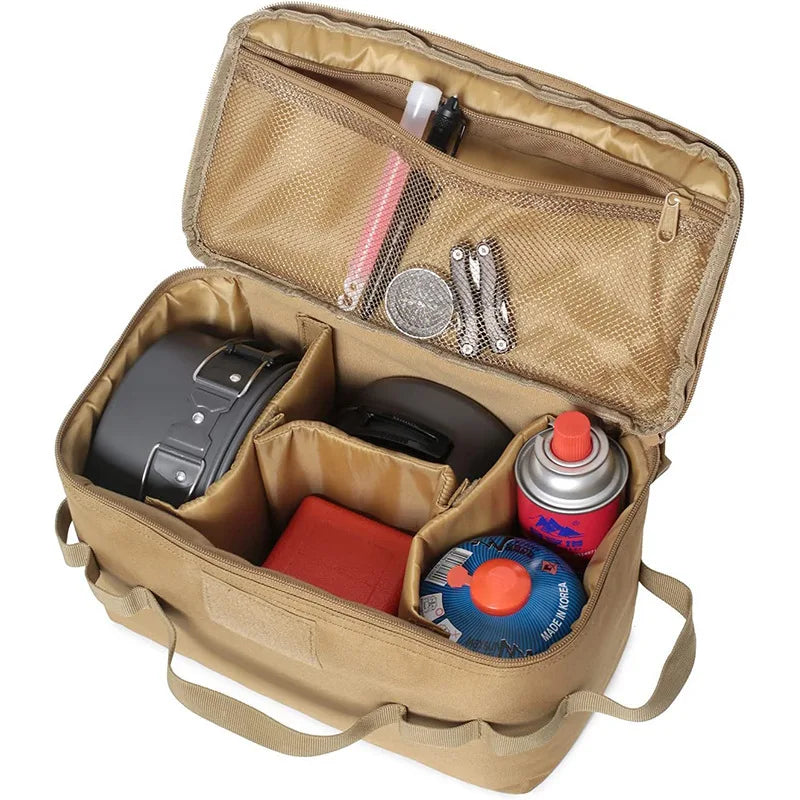 Outdoor Camping Gas Tank & Tool Storage Bag
